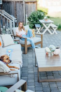 Refreshingly minimalistic, yet inviting and comfortable, the Tilley outdoor cocktail table turns your deck or patio into a chic outdoor room. Inspired by Midcentury simplicity, this table's bold, clean lines create an intriguing view from any angle.