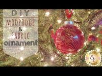 DIY Mod-Podge and Fabric Ornaments | with Jennifer Bosworth of Shabby Fa...