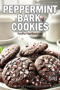 Celebrate the season with Peppermint Bark Cookies, bursting with chocolate and peppermint flavors.