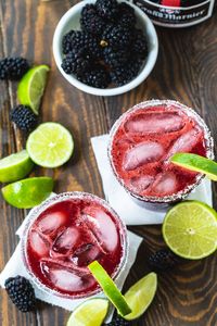 Blackberry Margaritas are deliciously sweet.