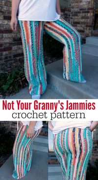 A pattern I have been wanting to design for months now? Crochet Pajama Pants. These crochet comfy pants are soft, cozy, and comfortable, and the pattern is easy to follow, too! via @ashlea729