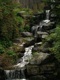 How to Set Up a Backyard Waterfall. Gorgeous.  For steep / sloping hills