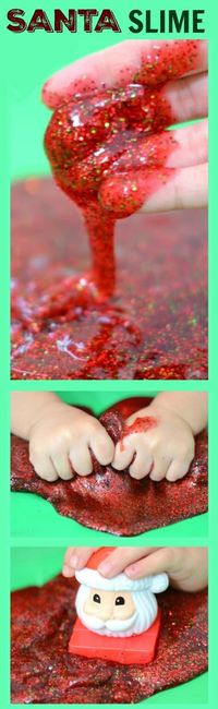 SANTA SLIME- so fun for kids & smells just like Christmas!