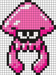 Squidling Perler Bead Pattern / Bead Sprite