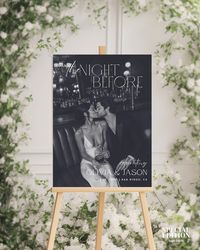 Enhance your Wedding Rehearsal Dinner with our "The Night Before" wedding sign, perfect for welcoming your guests. This editable Canva template allows you to customize the night-before wedding decorations to fit your theme perfectly. Create a memorable and inviting atmosphere with our easy-to-use, printable sign and poster. 💗 CONTACTS ⋄ IG : @specialedition.templates ⋄ WEBSITE : www.specialeditiontemplates.com ⋄ MESSAGE us through Etsy 💗 WHAT YOU RECEIVE You will receive your template in sizes