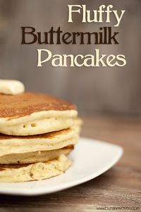 buttermilk pancakes - cook up very fluffy but wish they had a good cook temp for griddle