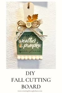 DIY Fall Mini Cutting Board -