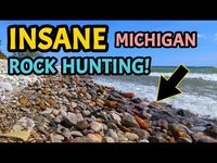 This Michigan Beach OVERWHELMED Me With Beautiful Stones... and Agate! - YouTube