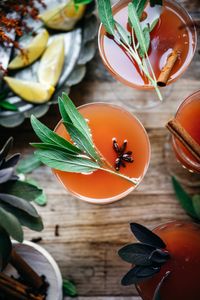 This fall-spiced Cranberry Orange Mimosa with maple simple syrup is as delicious as it is beautiful! The perfect brunch cocktail for Thanksgiving or fall weekends with family.