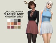 MESH: [YOUNZOEY] HELLO SUMMER - SKIRT 01 (AF) RECOLOUR: PERSI-YounzoeySummerSkirt-Recolor