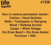 How to remove permanent marker.