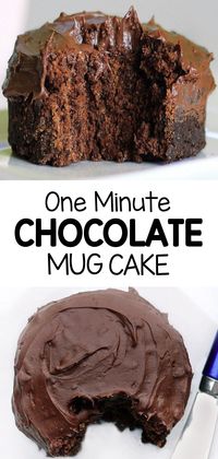 The best easy chocolate mug cake recipe (in 1 minute)