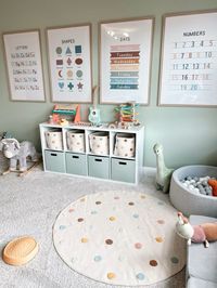 Colorful Kids Playroom Prints & Storage   Follow my shop @KelseyDefebaugh on the @shop.LTK app to shop this post and get my exclusive app-only content!  #liketkit #LTKKids #LTKFamily #LTKHome @shop.ltk https://liketk.it/4IVV5