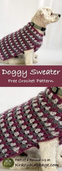 Dog Free Crochet Patterns – Krazykabbage #crochet #freepattern #dog #puppy #craft #diy