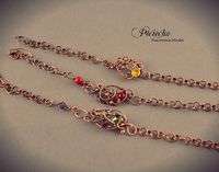 #bracelets #swarovski #crystal #wirewrapping #copper by Pracownia Miedzi Pociecha, via Flickr