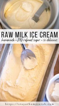 Homemade Raw Milk Ice Cream - Stay at Home Sarah