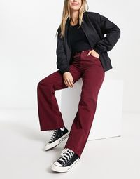 Jean par ASOS DESIGN Il te tiendra des années Coupe slim sur les hanches Coupe ample Taille haute Fermeture éclair Cinq poches