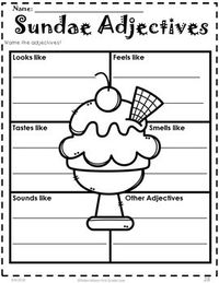 Adjectives Activities First Grade