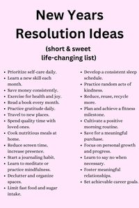 Save this New Years resolution ideas list, and start working towards your goals, its never to late to change your life. Make it your January challenge 2024. Learn how to better yourself and self improvement tips. Challenge yourself quotes and resolutions for your realistic new year goals ideas to write in your bullet journal. Start today, change your life, transform yourself, practice selfcare & seflove and be the best version of yourself. New year new chapter. Believe in yourself motivation