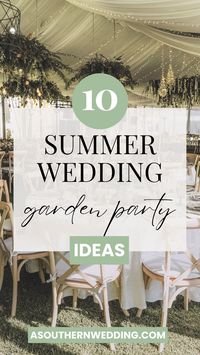 Summer weddings are the perfect opportunity to host a garden party for your nuptials, and they really offer a fantastic blank slate to create your dream reception space - use these 10 tips for the perfect garden party wedding! Wedding garden party | outdoor wedding | outside wedding | summer wedding | backyard wedding | tented wedding | wedding garden | summer wedding ideas | summer wedding reception | garden party wedding