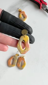 Polymer clay earrings