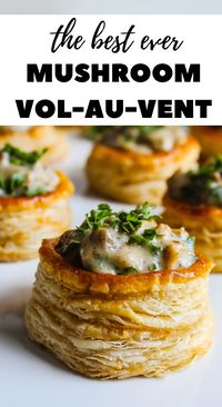 Homemade Mushroom Vol Au Vents #mushroom #appetiser #volauvents #vol #au #vents #simple #quick #puff #pastry #puffpastry #easy #yummy