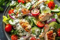 Mediterranean Delight: Tzatziki Chicken Salad Recipe – Miarecipes