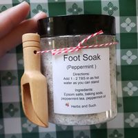 A Peppermint Foot Soak, For Those Tired Aching Feet After A Hard Day Of Work Check Out My Etsy Shop @ Http.//Www.Etsy.Com/Shop/Herbs And Such