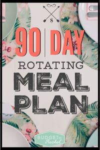 Meal planning is bit overwhelming when you first start. BUT, the great news is, if you can put together three months of meal plans, then you can start rotating them and your effort level drops to zero when it comes to meal planning! It's amazing! Follow these steps to create a 90 day rotating meal plan you can set and forget! #mealplan #moneysavingtips #savemoney