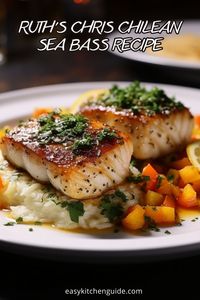 Are you looking for a lunch recipe? If yes, then I can’t recommend the Ruth Chris Chilean Sea Bass enough! It is one of the most delicious fish dishes you can