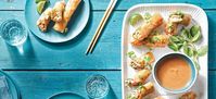 Canned jackfruit's meat-like texture absorbs tantalizing flavor in these fresh spring rolls with sweet-and-sour sauce. Get the recipe!