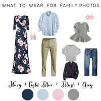 What to Wear for Fall Family Photos Navy and Blush Floral Maxi Dress Hillsboro Family Photographer