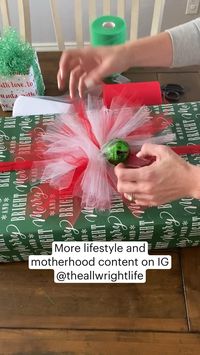 More wrapping ideas and holiday content on my IG lifestyle and motherhood account @theallwrightlife