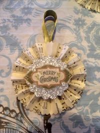 Antique Music Rosette Ornament Tutorial!