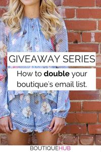 List Building Giveaways: How to double your email list in one week | The…