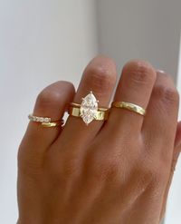 2 CT/6 Prongs Marquise Cut Moissanite Engagement Ring, Dainty Marquise Solitaire Ring, Minimalist Wedding Ring, Unique Proposal Gifts/ring - Etsy