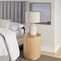 24" White Textured Terracotta Table Lamp - Nourison : Target