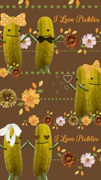 I made these phone wallpapers for a friend and just knew there were other pickle fanatics that would want these wallpapers too!!! Free to download