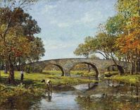 Theodore Robinson "The Old Bridge", 1890