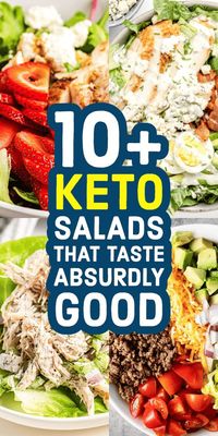 Looking for a way to boost your vegetable intake on keto? Let these tasty keto salad recipes help you out. Even if you're not a big fan of salads, you will love these!