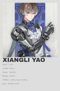 Do NOT repost | Wuthering Waves | Xiangli Yao | minimalist poster | WuWa | action role-play gacha video game