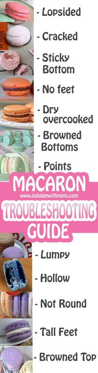 Macaron Troubleshooting Guide and Fixes! By Indulge with Mimi