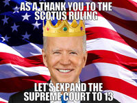 Just when you think you've seen it all, King Biden memes have flooded the internet due to the Supreme Court Presidential immunity ruling. SCOTUS is getting all kinds of laughs from both Republicans and Democrats with this one. 