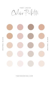 Neutral Color Palette perfect for brand identity!