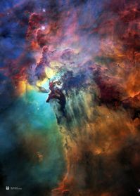 Lagoon Nebula M8 NGC 6523 NASA Hubble Space Telescope | Etsy