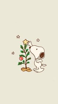 snoopy christmas wallpaper aesthetic