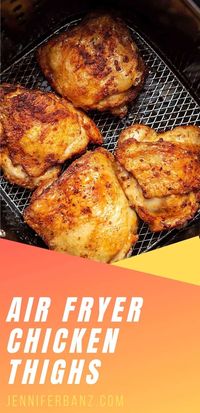 These air fryer chicken thighs are ready in under 30 minutes, perfectly seasoned and perfectly crispy.  Everything is better in the air fryer!