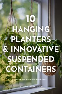 Ceiling Hanging Planter Ideas: Plant Care and Selection Tips - Quiet Minimal