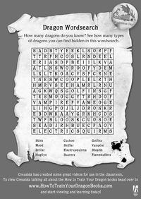 Dragon Wordsearch - Scholastic Kids' Club