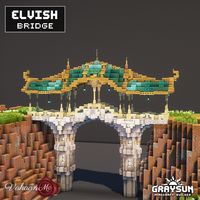 A minecraft elvish bridge design at the request of my Patrons! You can support my work on patreon and obtain access to my builds!